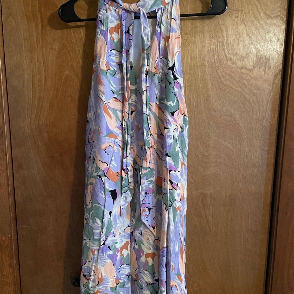 Lulu's Floral Purple Dress Size L